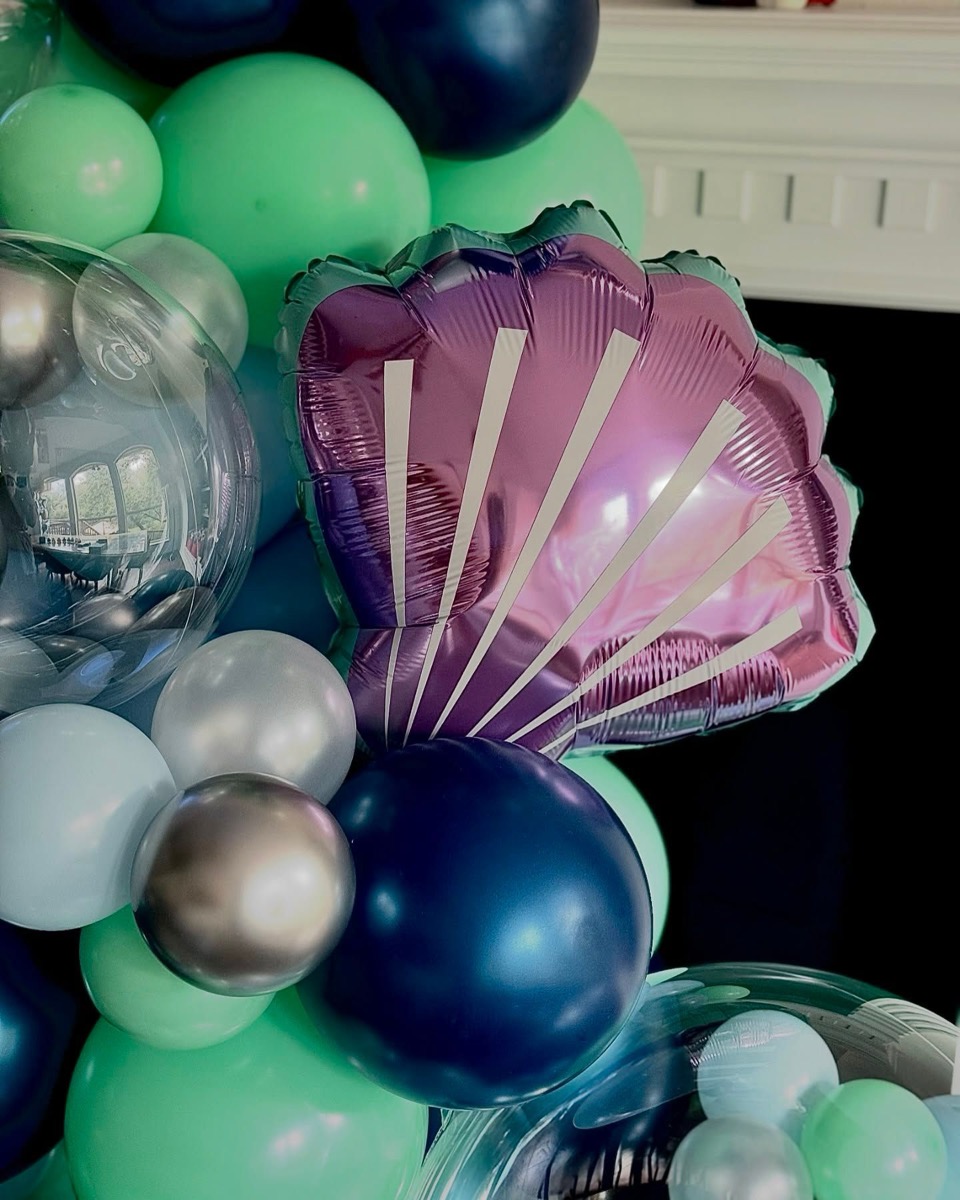 Moon and star balloon decoration